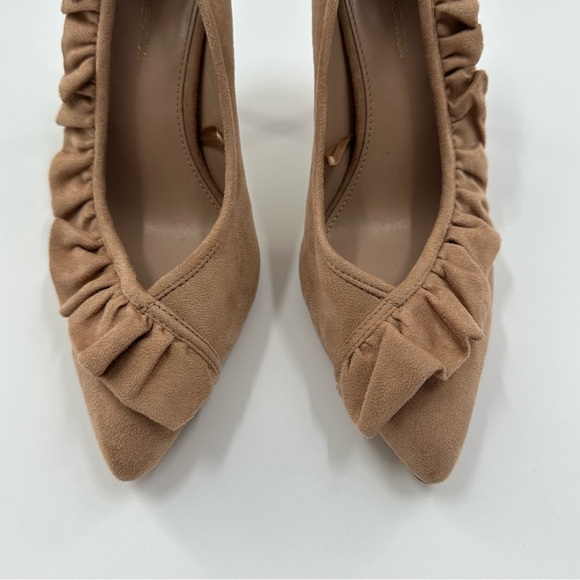 BCBGeneration Beige Faux Suade Heels - Picture 3 of 6